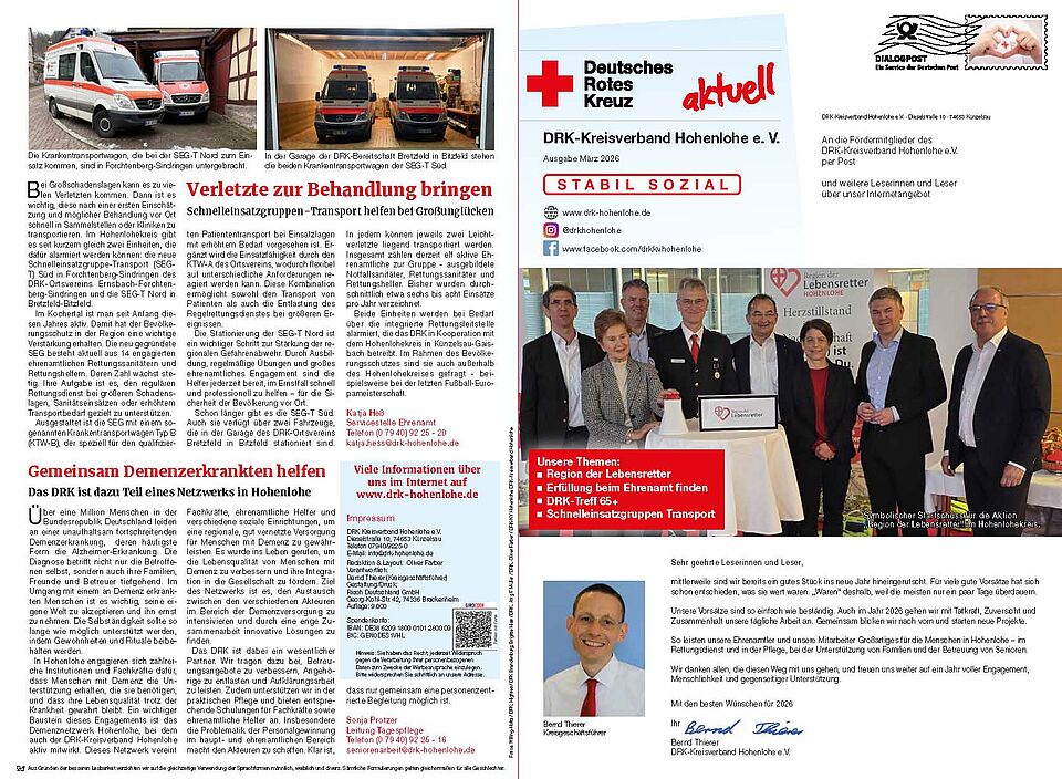 Newsletter März 2026 DRK Hohenlohe